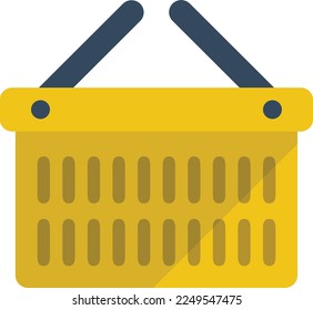 basket illustration with flat style
