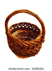 A basket isolated on white