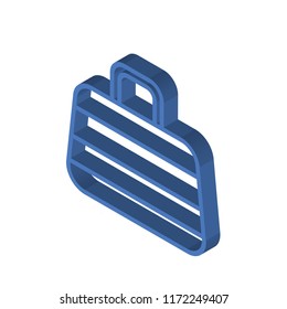 Basket isometric left top view 3D icon