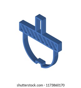 Basket isometric left top view 3D icon