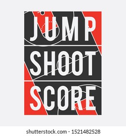 Basket jump sport typography, tee shirt graphics, vectors