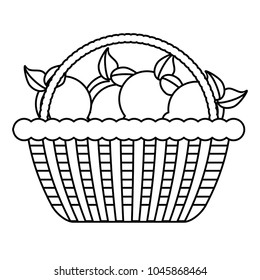 basket with lemons icon