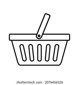 Basket line flat vector icon buy flat vector icon market flat vector icon