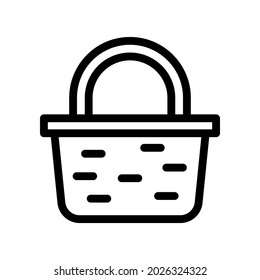 basket line icon illustration vector graphic