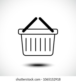 Basket line icon. Vector illustration