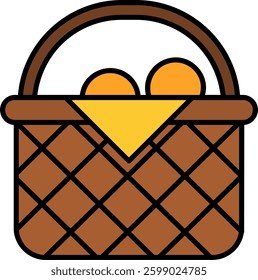 Basket Line vector Icon Design