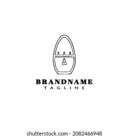 basket logo cartoon icon design template modern vector illustration