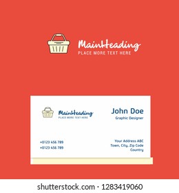 Basket logo Design with business card template. Elegant corporate identity. - Vector