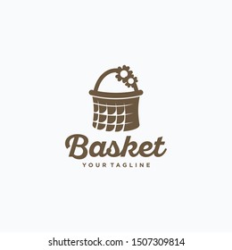 Basket Logo Design Vector Template