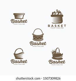 Basket Logo Design Vector Template