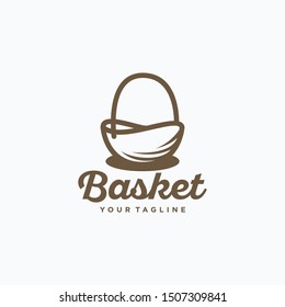 Basket Logo Design Vector Template