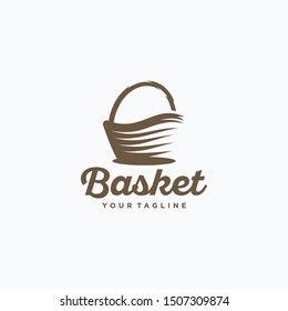 Basket Logo Design Vector Template