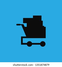 basket market icon vector