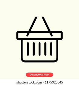 Basket modern vector style. Basket icon concept. Bsket icon for web and app.