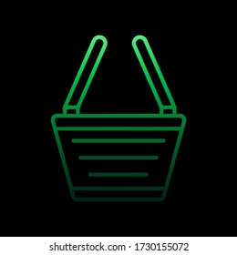 basket nolan icon. Simple thin line, outline vector of online shopping icons for ui and ux, website or mobile application