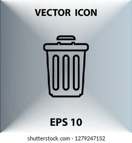 Basket outline icon, vector design