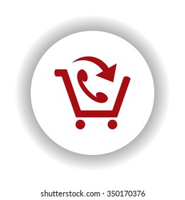 basket with phone icon