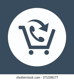 basket with phone icon