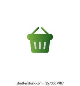 Basket at picnic Icon, Logo, Vector