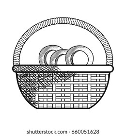 basket with pretzel product