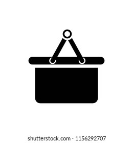 basket of products vector icon