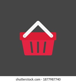 Cesta para productos.Diseño plano.Ilustración. eps10 vectoriales