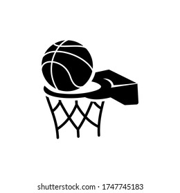 basket ring icon glyph style design