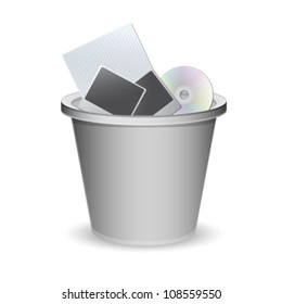a basket of rubbish