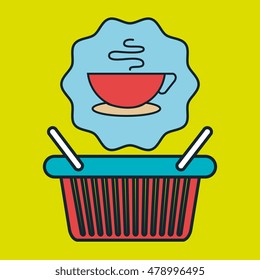 basket shop market icon