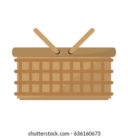 Basket shopping isolated