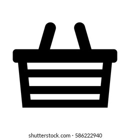 basket shopping isolated icon