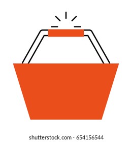 basket shopping isolated icon
