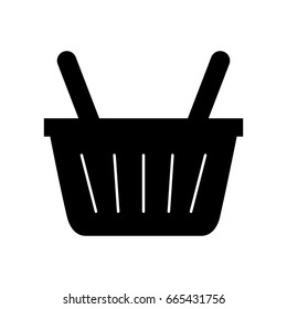 basket shopping isolated icon