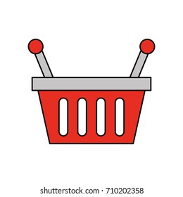 basket shopping supermarket handle object