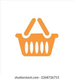 símbolo del vector de la compra de cestas