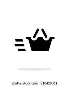 Basket simple icon on white background. Vector illustration.