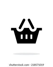 Basket simple icon on white background. Vector illustration.