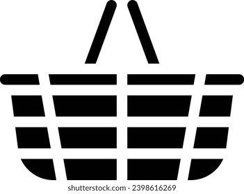 Basket single vector line icon