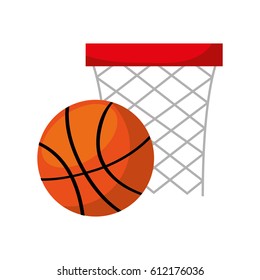 basket sport isolated icon vector illustration design