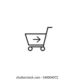 basket store icon. sign design