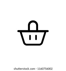 Basket Store Icon Vector