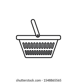 Basket Store Icon Vector Logo Template Illustration Design. Vector EPS 10.
