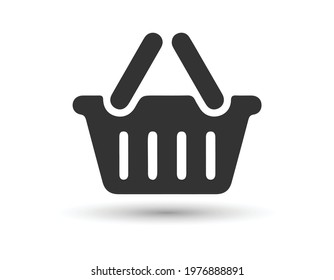 Basket Store Icon Vector Logo Template Illustration Design. Vector EPS 10.