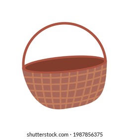basket straw accessory isolated icon