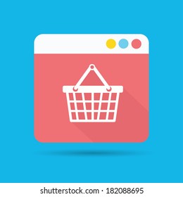 Basket symbol,vector