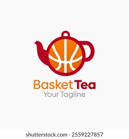 Basket Tea Logo Design Template. Good for Business, Agency, Community and Organization.