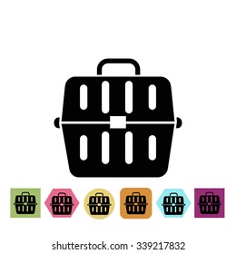 Basket for transport of animals icon
