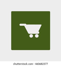 basket, trolley, vector