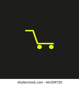 basket, trolley, vector