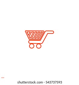basket, trolley, vector